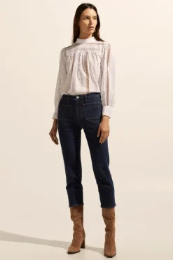 zoe kratzmann Bottoms|College Jean-Dark Denim