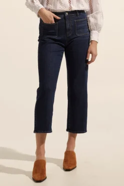 zoe kratzmann Bottoms|College Jean-Dark Denim