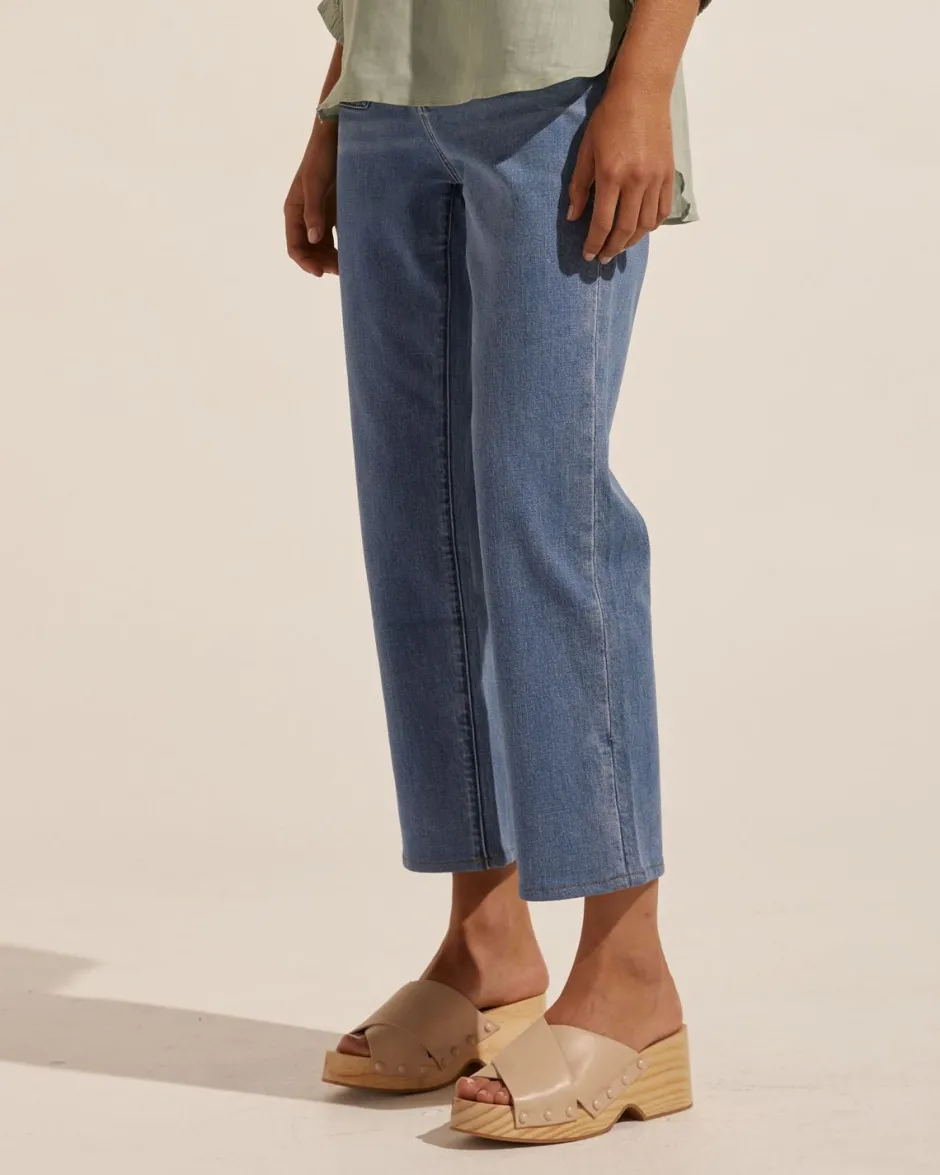 zoe kratzmann Bottoms|College Jean-Mid Denim