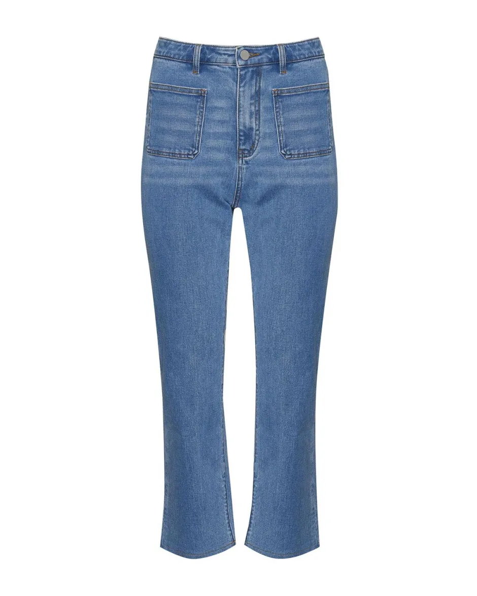 zoe kratzmann Bottoms|College Jean-Mid Denim