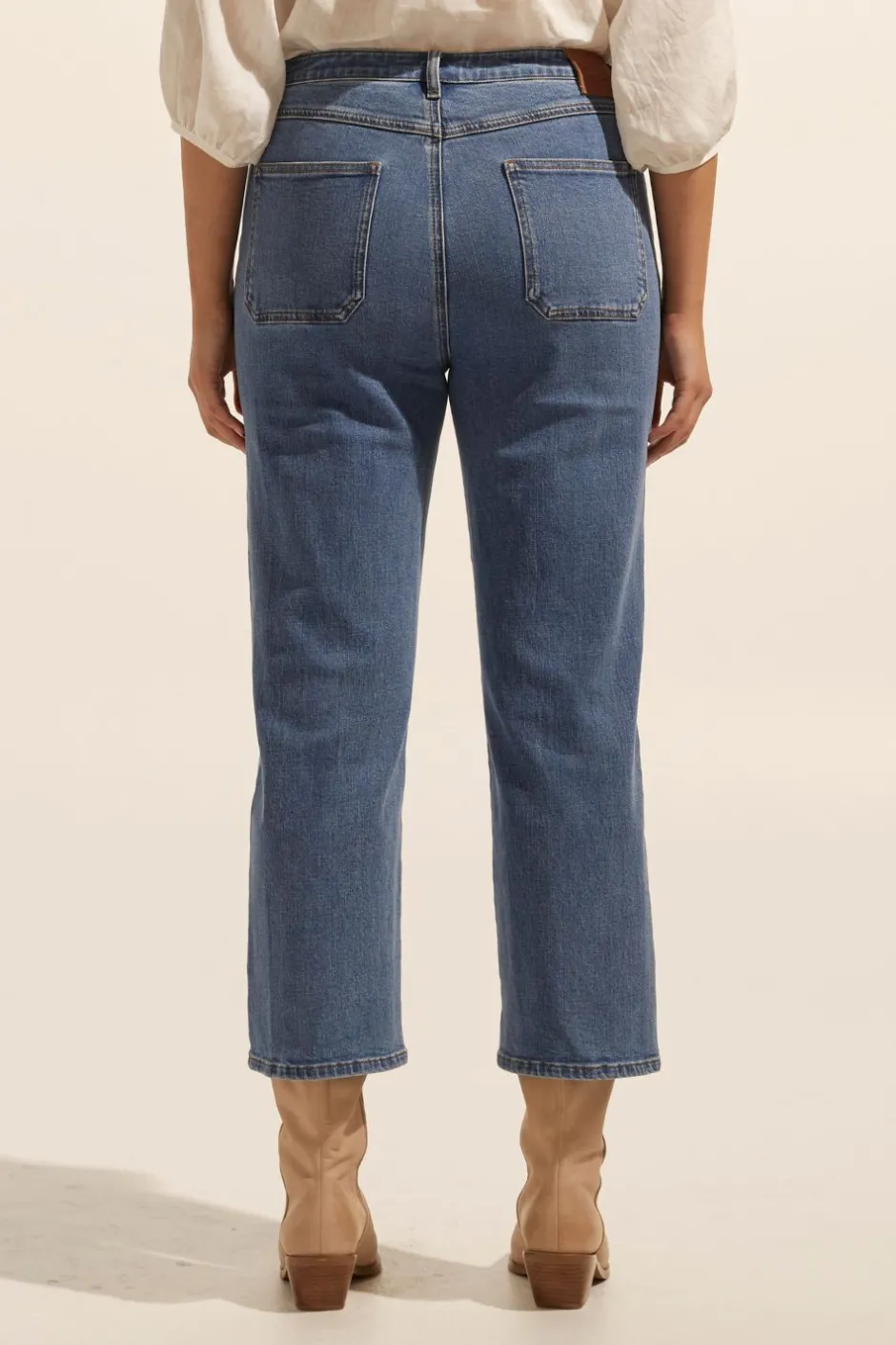 zoe kratzmann Bottoms|College Jean-Mid Denim