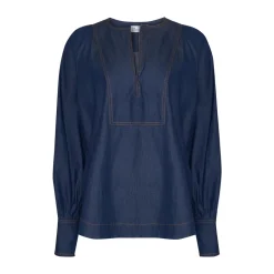 zoe kratzmann Tops|Collude Top-Dark Chambray