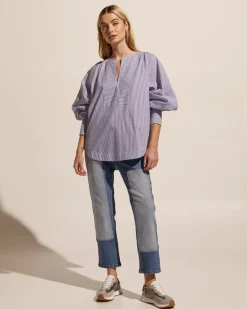 zoe kratzmann Tops|Collude Top-Navy Stripe