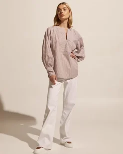 zoe kratzmann Tops|Collude Top-Toast Stripe