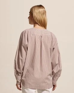 zoe kratzmann Tops|Collude Top-Toast Stripe
