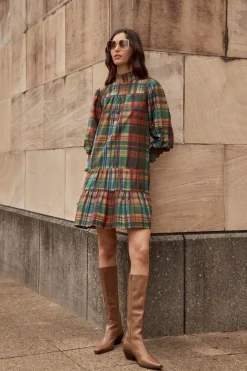 zoe kratzmann Dresses|Confide Dress-Kaleidoscope Check