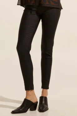 zoe kratzmann Bottoms|Contest Pant-Black Coated