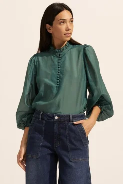 zoe kratzmann Tops|Context Top-Green