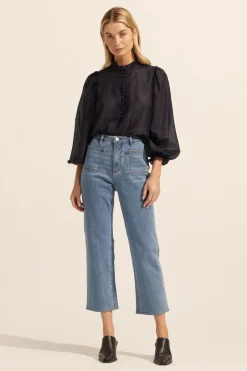 zoe kratzmann Tops|Context Top-Indigo