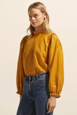 zoe kratzmann Tops|Context Top-Ochre