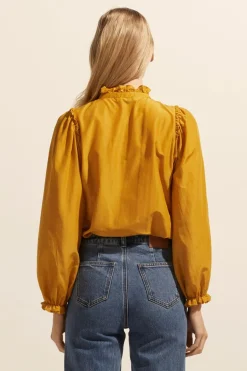 zoe kratzmann Tops|Context Top-Ochre