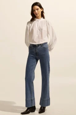 zoe kratzmann Tops|Context Top-Porcelain