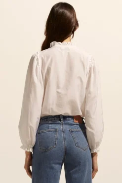 zoe kratzmann Tops|Context Top-Porcelain