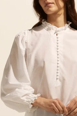 zoe kratzmann Tops|Context Top-Porcelain