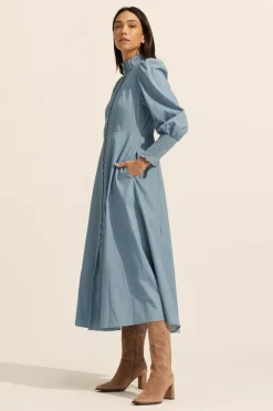 zoe kratzmann Dresses|Crave Dress-Chambray