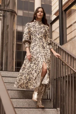 zoe kratzmann Dresses|Crave Dress-Ochre Floral