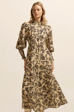 zoe kratzmann Dresses|Crave Dress-Ochre Floral