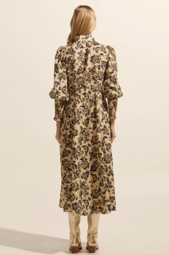 zoe kratzmann Dresses|Crave Dress-Ochre Floral