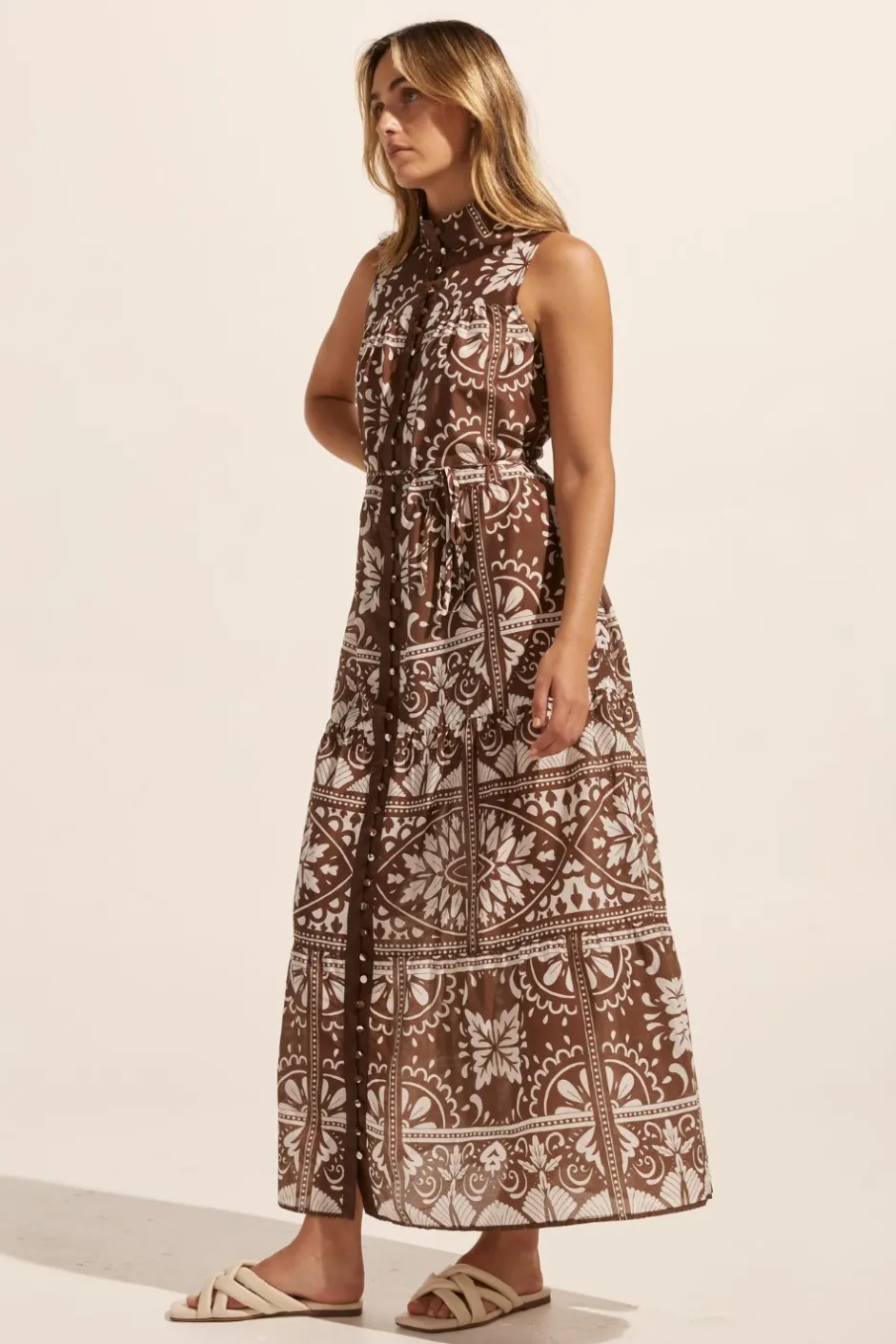 zoe kratzmann Dresses|Crescent Dress-Choc Mosaic