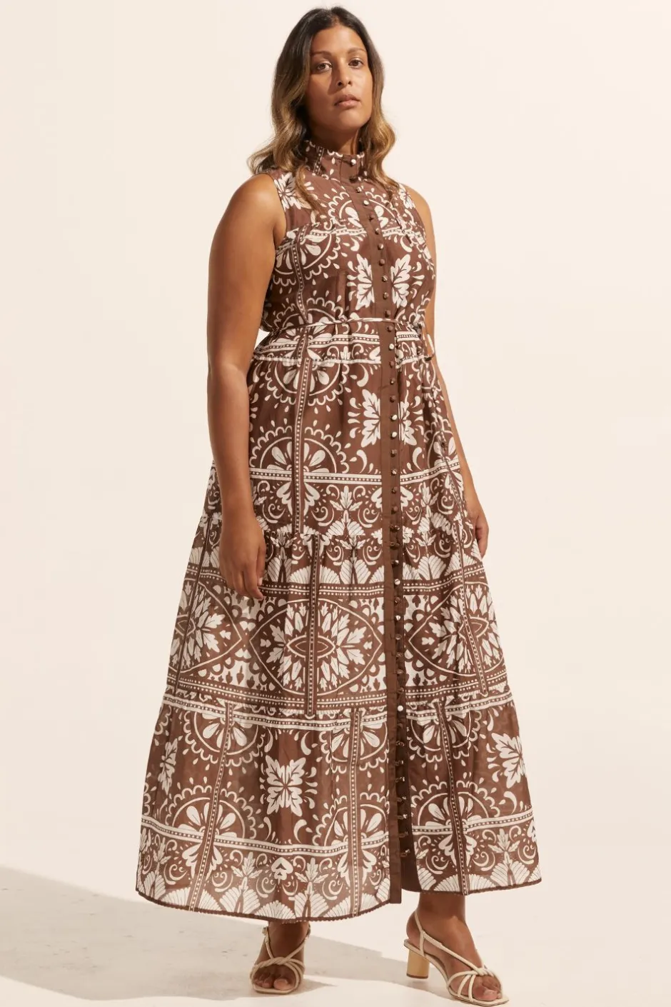 zoe kratzmann Dresses|Crescent Dress-Choc Mosaic
