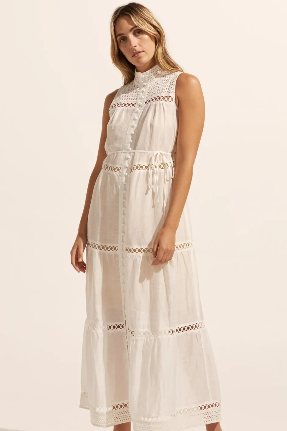 zoe kratzmann Dresses|Crescent Dress-Porcelain