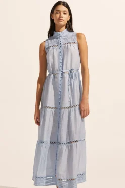 zoe kratzmann Dresses|Crescent Dress-Sky