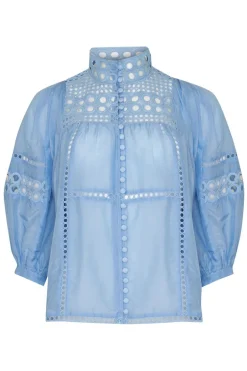 zoe kratzmann Tops|Dedicate Top-Pale Blue