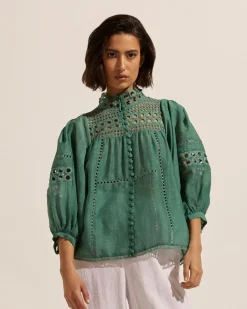 zoe kratzmann Tops|Dedicate Top-Pine