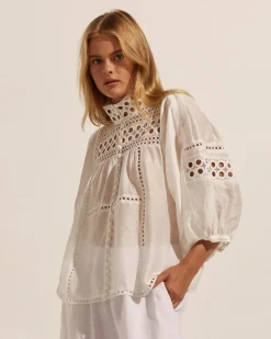 zoe kratzmann Tops|Dedicate Top-Porcelain