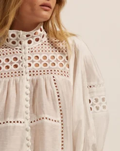 zoe kratzmann Tops|Dedicate Top-Porcelain