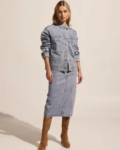 zoe kratzmann Jackets|Edit Jacket-Washed Denim