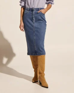 zoe kratzmann Bottoms|Element Skirt-Mid Denim