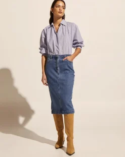 zoe kratzmann Bottoms|Element Skirt-Mid Denim