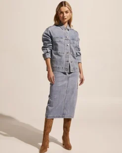 zoe kratzmann Bottoms|Element Skirt-Washed Denim