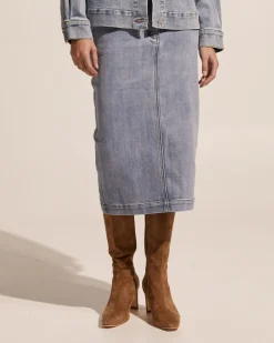 zoe kratzmann Bottoms|Element Skirt-Washed Denim