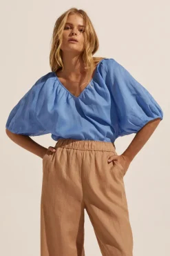 zoe kratzmann Tops|Element Top-Azure