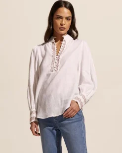 zoe kratzmann Tops|Emerge Top-Porcelain
