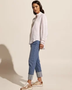 zoe kratzmann Tops|Emerge Top-Porcelain