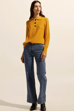 zoe kratzmann Knitwear|Engulf Knit-Ochre