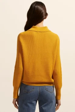 zoe kratzmann Knitwear|Engulf Knit-Ochre