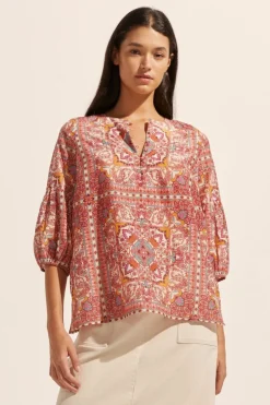 zoe kratzmann Tops|Entice Top-Rio Scarf