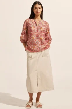 zoe kratzmann Tops|Entice Top-Rio Scarf