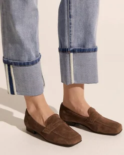 zoe kratzmann Flats|Fare Loafer-Chocolate Suede