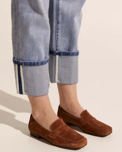 zoe kratzmann Flats|Fare Loafer-Coffee Suede