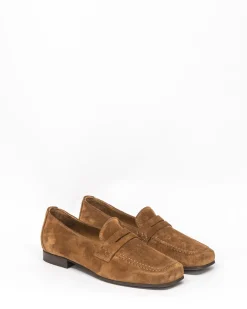 zoe kratzmann Flats|Fare Loafer-Coffee Suede