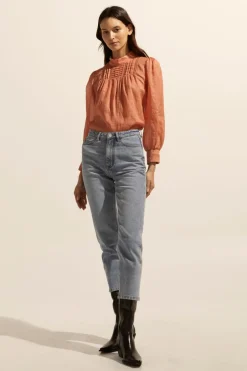 zoe kratzmann Tops|Faze Top-Apricot
