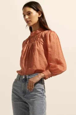 zoe kratzmann Tops|Faze Top-Apricot