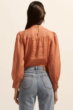 zoe kratzmann Tops|Faze Top-Apricot