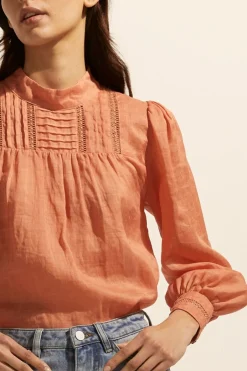 zoe kratzmann Tops|Faze Top-Apricot