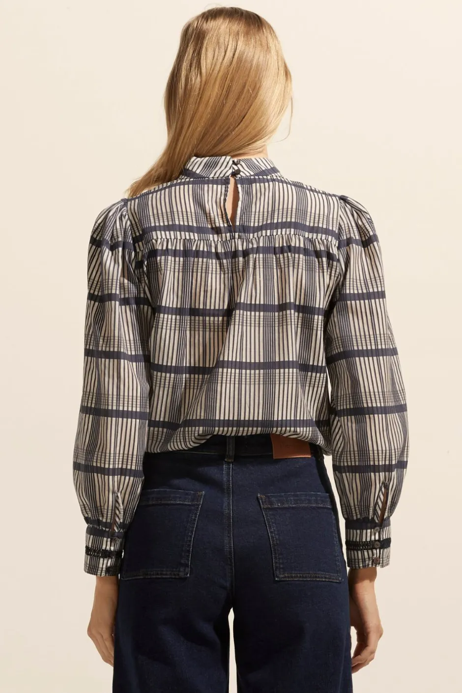 zoe kratzmann Tops|Faze Top-Ink/Porcelain Check
